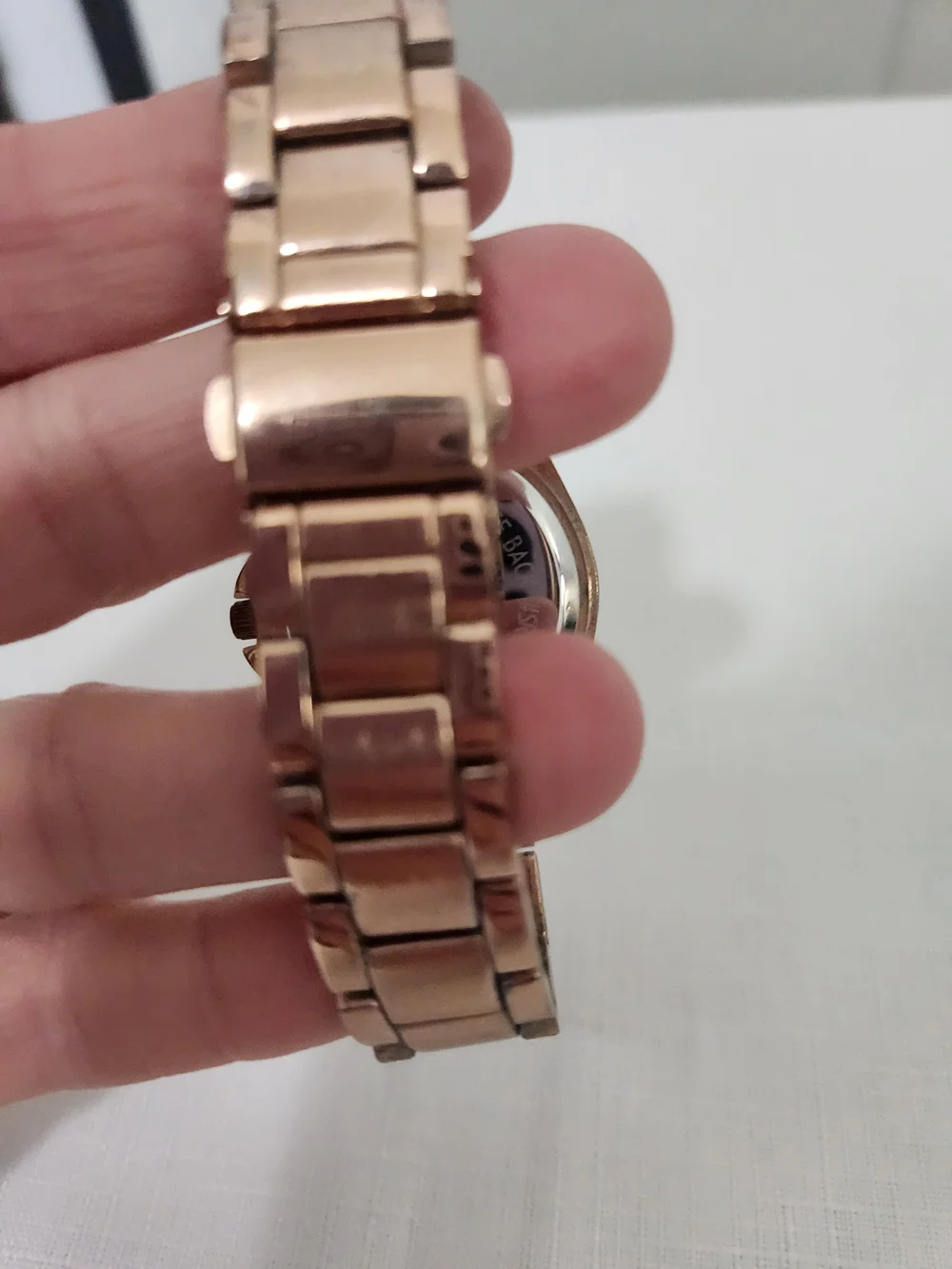 Kim Rogers Rose Gold Crystal Accent Women’s Watch
